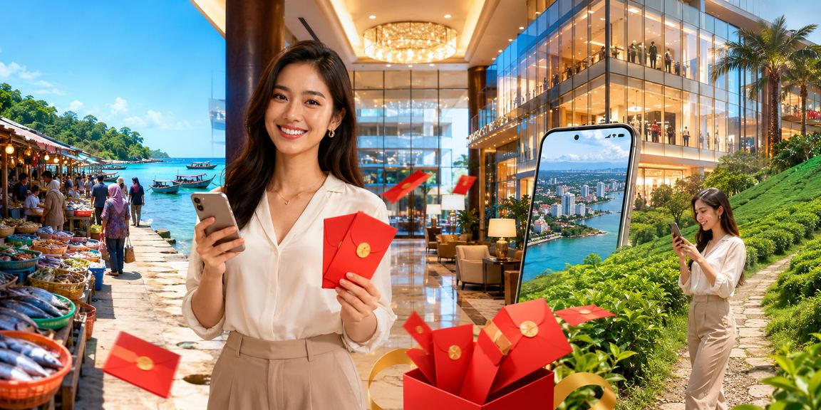 Sampul merah bonus promosi Malaysia gaya tempatan cashgo88